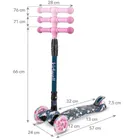 Kidwell, Vento, hulajnoga 3-kołowa, balansowa, niebieska w jednorożce