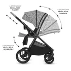 Kinderkraft, Bizuu, Nea 2, wózek wielofunkcyjny 2w1, Lunar Black