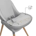Kinderkraft, Fini Up, krzesełko do karmienia, 2w1, szary