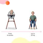 Kinderkraft, Finix, krzesełko do karmienia, Ecru