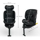 Kinderkraft, I-360 2 Plus, fotelik samochodowy, i-Size, black, 40-150 cm