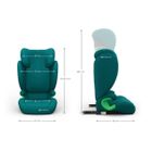 Kinderkraft, Junior Fix 2 Plus, i-Size, fotelik samochodowy, green, 100-150 cm