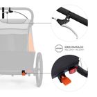 Kinderkraft, Nava, przyczepka rowerowa, wózek, sunny orange