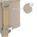 Kinderkraft, Nestee Grow 2, łóżeczko dostawne, beige wood