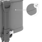 Kinderkraft, Nestee Grow 2, łóżeczko dostawne, dark grey