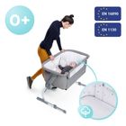 Kinderkraft, Uno Up, łóżeczko dostawne, Grey Melange