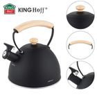 Kinghoff, czajnik z gwizdkiem, czarny mat, 2,5l, kh-1999