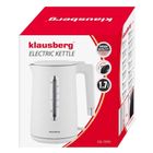 Klausberg, czajnik elektryczny, biały, 1,7l