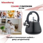 Klausberg, czajnik stalowy z gwizdkiem, 2,8l, KB-7918