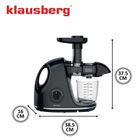 Klausberg, sokowirówka, wyciskarka wolnoobrotowa, czarna, KB-7861