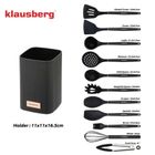 Klausberg, zestaw 12 silikonowych przyborów kuchennych w stojaku, kb-9011