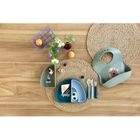 Lassig, Tiny Team, zestaw silikonowych naczyń, piesek, 3 szt.