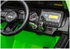Lean Cars, Jeep Rubicon, pojazd na akumulator 4-4, DK-JWR556 4-200W 24V, zielony