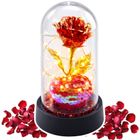 Lean Toys, wieczna róża w kopule, z oświetleniem LED