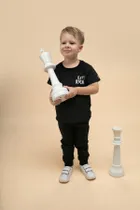 Legginsy chłopięce, czarne, Pinokio