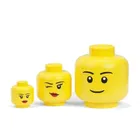 LEGO, mała głowa, pojemnik do przechowywania, girl, rozmiar S, 2l