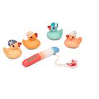 Lilliputiens, Kaczorek Gaspard, zabawka do kąpieli, zestaw do wędkowania, 12m+