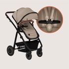 Lionelo, Amber Plus, wózek wielofunkcyjny z fotelikiem, 3w1, Beige Sand