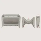 Lionelo, Ellen, łóżeczko turystyczne z funkcją dostawki, 3w1, beige