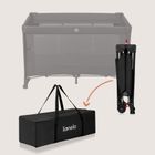 Lionelo, Ellen, łóżeczko turystyczne z funkcją dostawki, 3w1, black