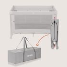 Lionelo, Ellen, łóżeczko turystyczne z funkcją dostawki, 3w1, grey