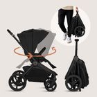 Lionelo, Freya, wózek wielofunkcyjny, składana gondola, 3w1, black onyx