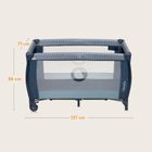 Lionelo, Sven Plus, łóżeczko turystyczne, Blue Navy