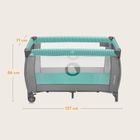 Lionelo, Sven Plus, łóżeczko turystyczne, Turquoise