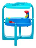 Little Tikes, Easy Store, stół wodny z akcesoriami, niebieski