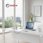 Maclean, listwa zasilająca, 6 gniazd + 4xUSB, biała, 110-240V, AC 50/60HZ, 2.1A, MAX 2500W, 1,5m