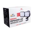 Maclean, ścienna lampa LED, z czujnikiem PIR, 20W, 1500LM, IP65, NEUTRAL WHITE 4000K, czarna, MCE524 B