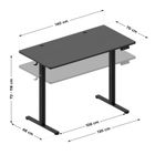 Mark Adler, Leader 7.3, biurko elektryczne, Black, 140 cm