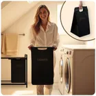 Massido, kosz na pranie, dwukomorowy na stelażu, 80l