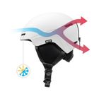 Meteor, Glide, kask narciarski, biały, rozmiar 55-58 cm