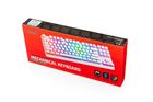 Modecom, Volcano Lanparty, Pudding Edition, klawiatura mechaniczna, biała RGB, niebieski przełącznik