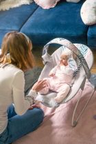 MoMi, Tuli, leżaczek bujaczek elektryczny, 3w1, liście