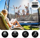 Neo-Sport, trampolina ogrodowa z siatką wewnętrzną i drabinką, 10ft/312 cm