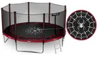 Neo-Sport, trampolina ogrodowa z siatką zewnętrzną i drabinką, 12ft/374 cm