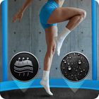 Neo-Sport, trampolina ogrodowa z siatką zewnętrzną i drabinką, 8ft/252 cm