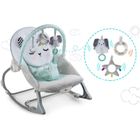 Nukido, leżaczek bujaczek z wibracją, miętowy