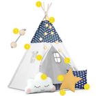 Nukido, namiot tipi dla dzieci ze światełkami, granatowy