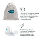 Nuvita, Materno Twist, laktator ręczny dwufazowy z obrotową rączka 270°, szary + butelka, 150 ml