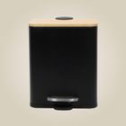 Nuxio, Zetru, wąski kosz łazienkowy z bambusem, 5l