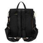 Plecak miejski, czarny, skóra ekologiczna, Peterson