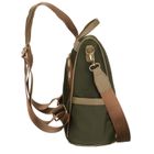 Plecak miejski, zielony, skóra ekologiczna, Peterson