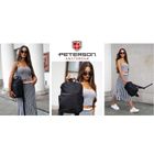 Plecak podróżny, bagaż podręczny do samolotu, czarny, Peterson