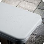 Plonos, ławka cateringowa ogrodowa składana, biała, 180 cm