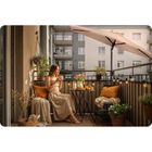 Plonos, parasol ogrodowy, składany, 6 segmentowy 300 cm, z pokrowcem