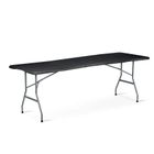 Plonos, stół cateringowy ogrodowy składany, czarny, 244 cm