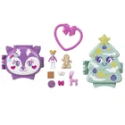 Polly Pocket, Świąteczny zestaw kompaktowy, zestaw z laleczką i akcesoriami